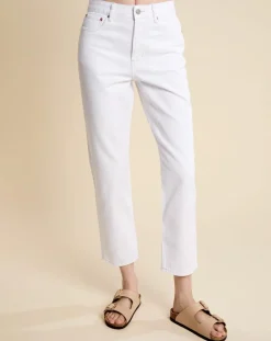 Jean slim 100% Coton Bio Pam blanc