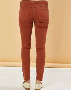 Jean slim 7/8 Scarlett camel