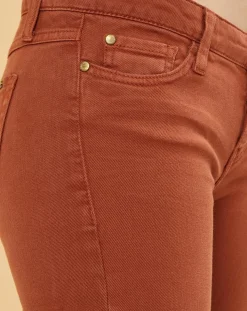 Jean slim 7/8 Scarlett camel