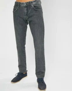 Jean Slim Denim Washed gris