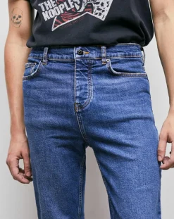 Jean Slim délavé bleu denim