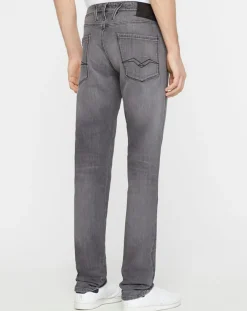 Jean Slim en Coton Bio aged anbass 10y des gris