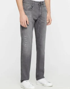 Jean Slim en Coton Bio aged anbass 10y des gris
