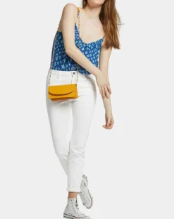 Jean Slim en Toile de coton Mina blanc