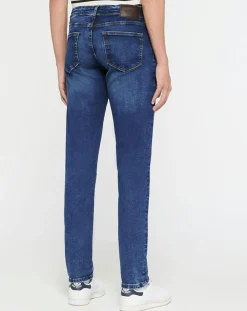 Jean Slim Fit Moustache bleu moyen