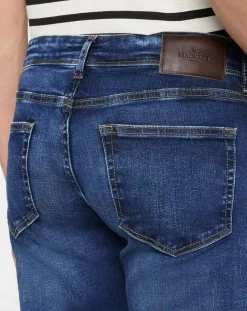 Jean Slim Fit Moustache bleu moyen