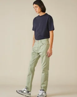 Jean Slim Pegg vert d'eau