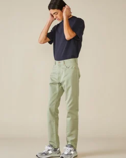 Jean Slim Pegg vert d'eau