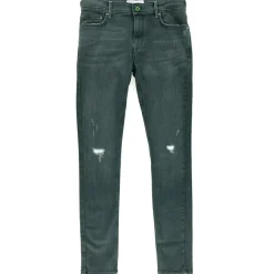 Jean Slim taille basse Finly gris foncé