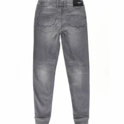 Jean Sprinter en Coton resserré bas gris