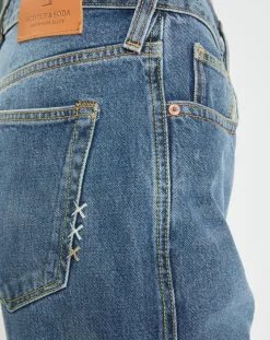 Jean Straight Coton Organic bleu jean moyen