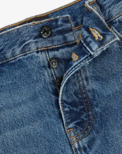 Jean Straight delavé bleu denim