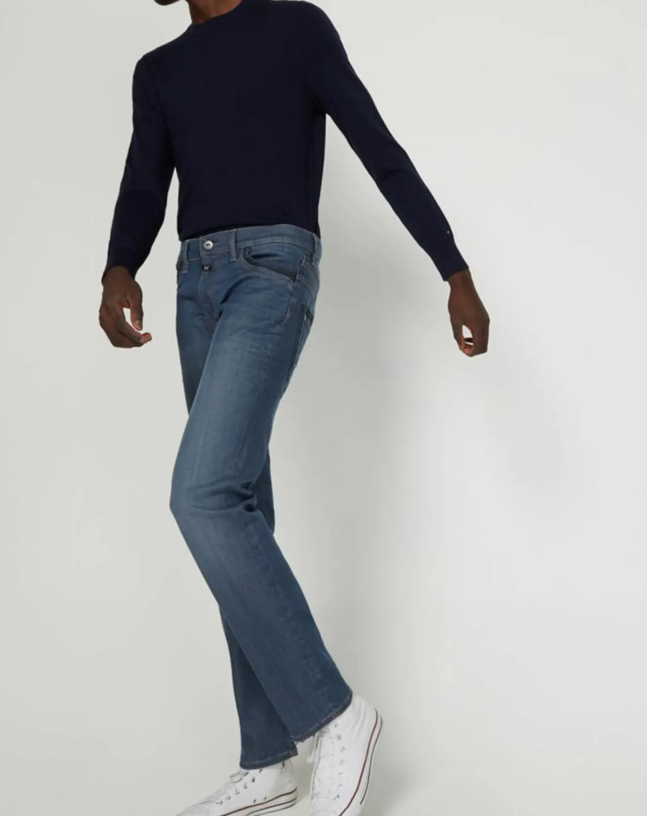 Jean Straight Saft bleu gris