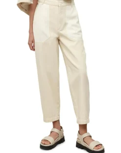 Jean Taille haute Oversize Patch blanc