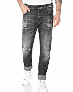 Jean Tapered Tinmar noir délavé
