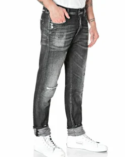 Jean Tapered Tinmar noir délavé