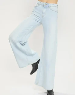 Jean Wide Leg bleu clair