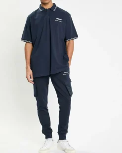 Jogging cargo Aston Martin Racing bleu marine