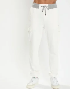 Jogging cargo Slim Fit écru