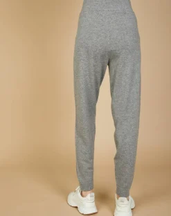 Jogging en Laine & Cachemire Olivia gris chiné foncé