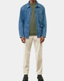 Jogging en Velours côtelé Osby stretch écru