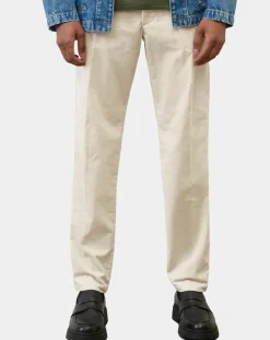 Jogging en Velours côtelé Osby stretch écru