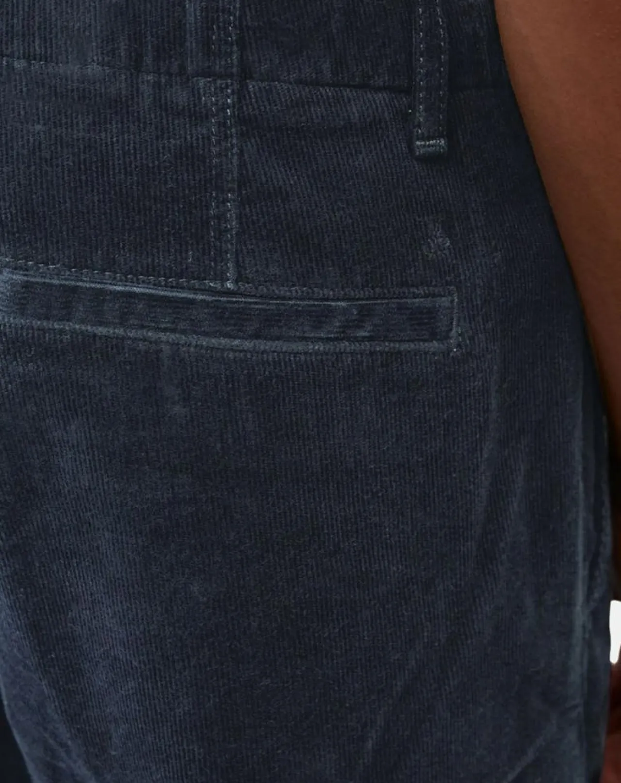 Jogging en Velours côtelé Osby stretch bleu marine