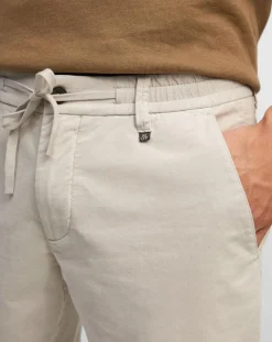 Jogging en Velours côtelé Stig stretch écru