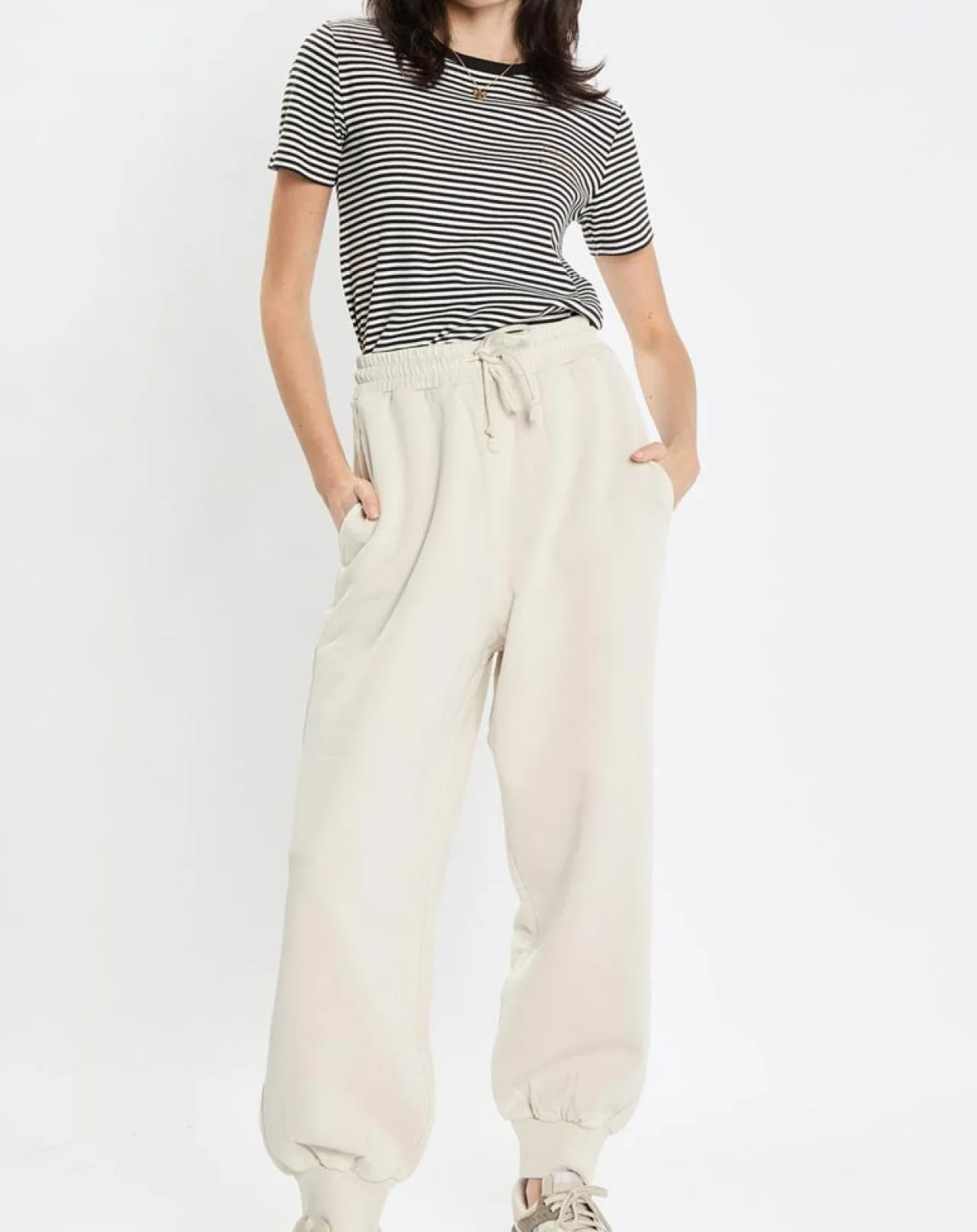 Jogging large 90s écru