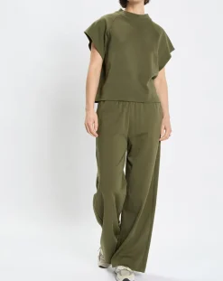 Jogging large taille élastique kaki