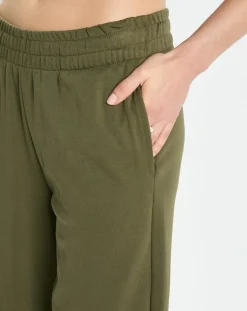 Jogging large taille élastique kaki