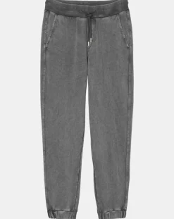 Jogging élastique délavé gris foncé