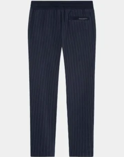 Jogging Regular Fit à rayures bleu nuit