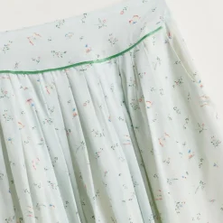 Jupe Amazone mi-longue imprimée bleu clair