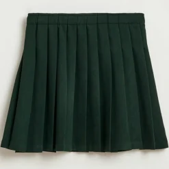 Jupe courte Asra plissée vert