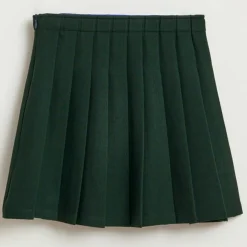 Jupe courte Asra plissée vert