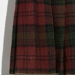 Jupe Halise à carreaux rose