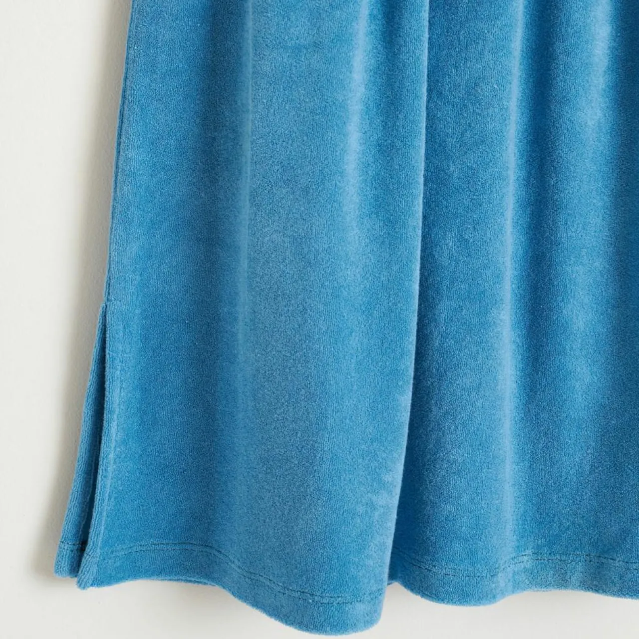 Jupe midi Mona en Coton mélangé bleue