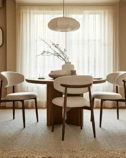 Kerin - Chaise en tissu et pieds métal