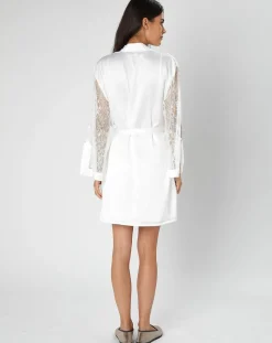 Kimono satiné Précieuse ivoire