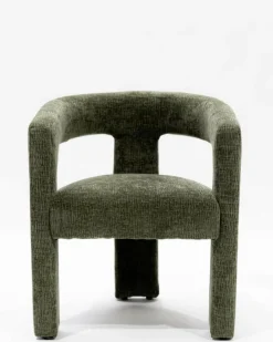 Lagon - Fauteuil de salon vert en tissu