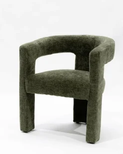 Lagon - Fauteuil de salon vert en tissu