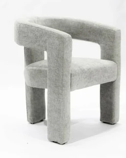 Lagon - Fauteuil de salon gris en tissu design