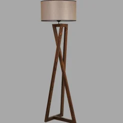 Lampadaire Arianne noyer - 24x45x166 cm