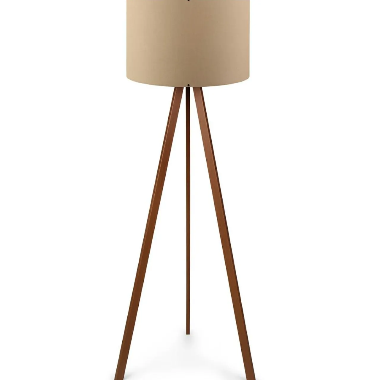 Lampadaire Ayd beige/marron - D.38x140 cm