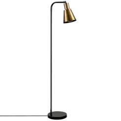 Lampadaire Emek noir/vintage - 30x22x120 cm
