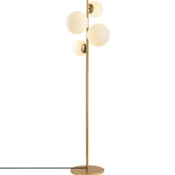 Lampadaire Fazli doré - 33x33x162 cm