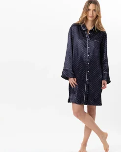 Liquette en satin Moon marine