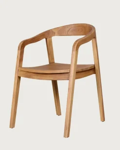 Lot de 2 chaises Charline en teck massif