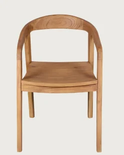 Lot de 2 chaises Charline en teck massif